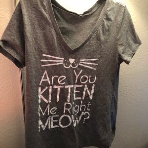Cat pun shirt